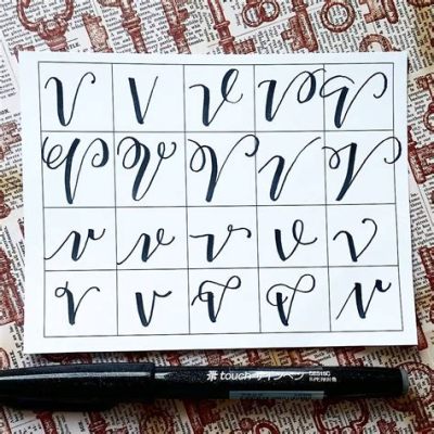 how to do a cursive v: exploring the world of calligraphy through a unique perspective